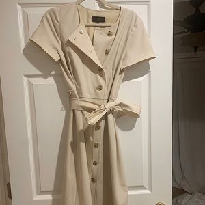 Jcrew Short Sleeve Button Front Trench Dress